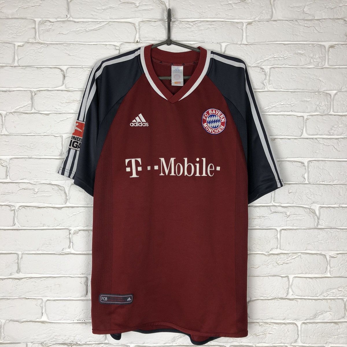 Adidas Ballack Bayern Munich Munchen 2001 2002 home soccer jersey Size US XXL / EU 58 / 5 - 2 Thumbnail