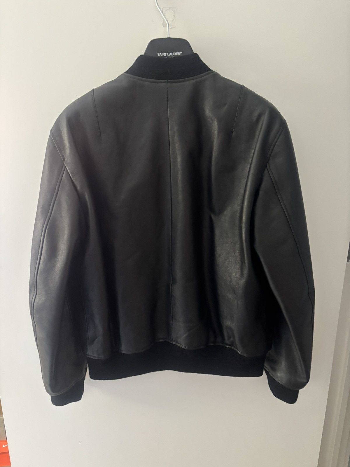 Saint Laurent Paris Saint Laurent Paris Classic Leather Bomber Jacket Size 52 Size US L / EU 52-54 / 3 - 2 Thumbnail
