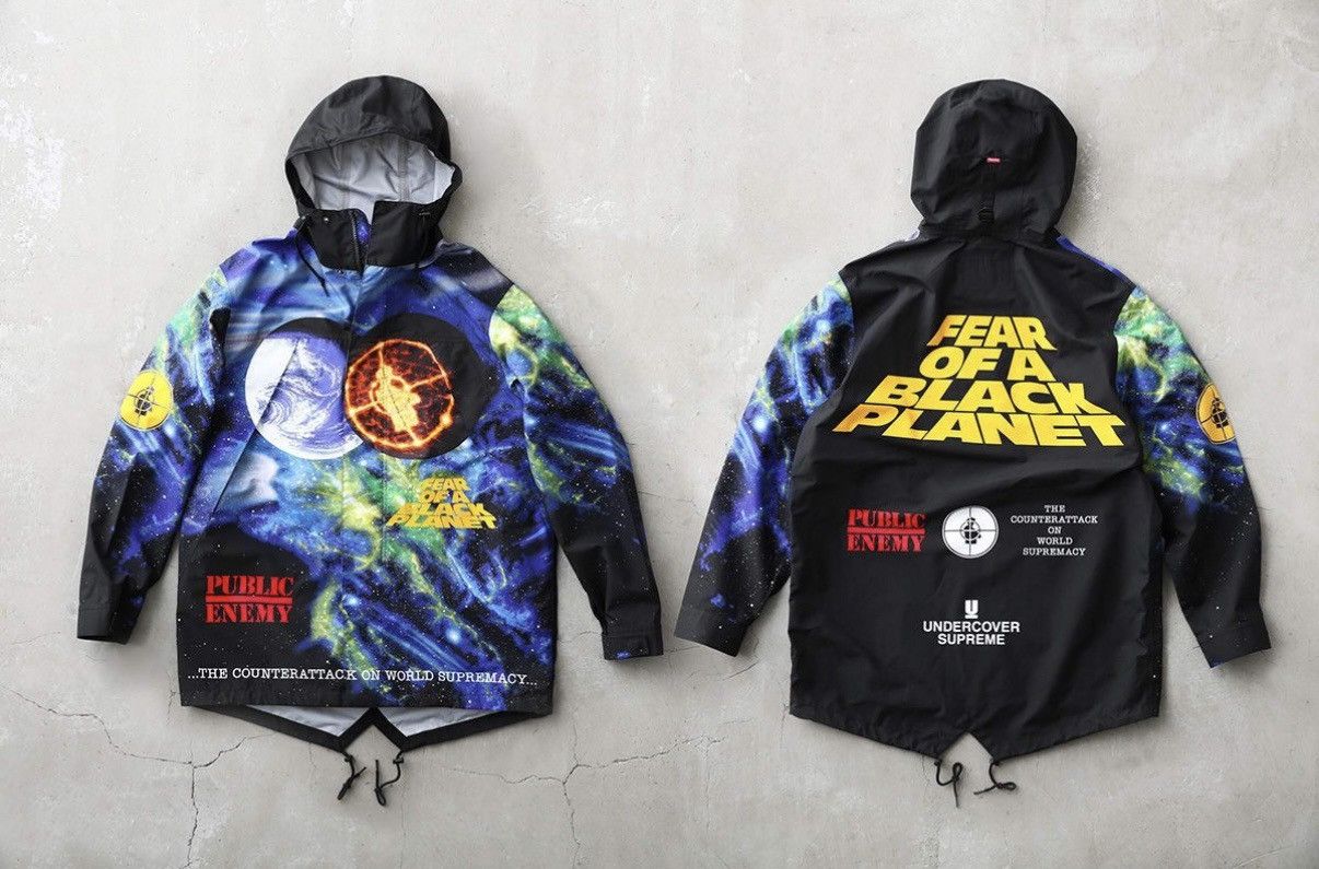 Public Enemy × Supreme × Undercover Supreme x Undercover x Public Enemy  Rain Parka | Grailed