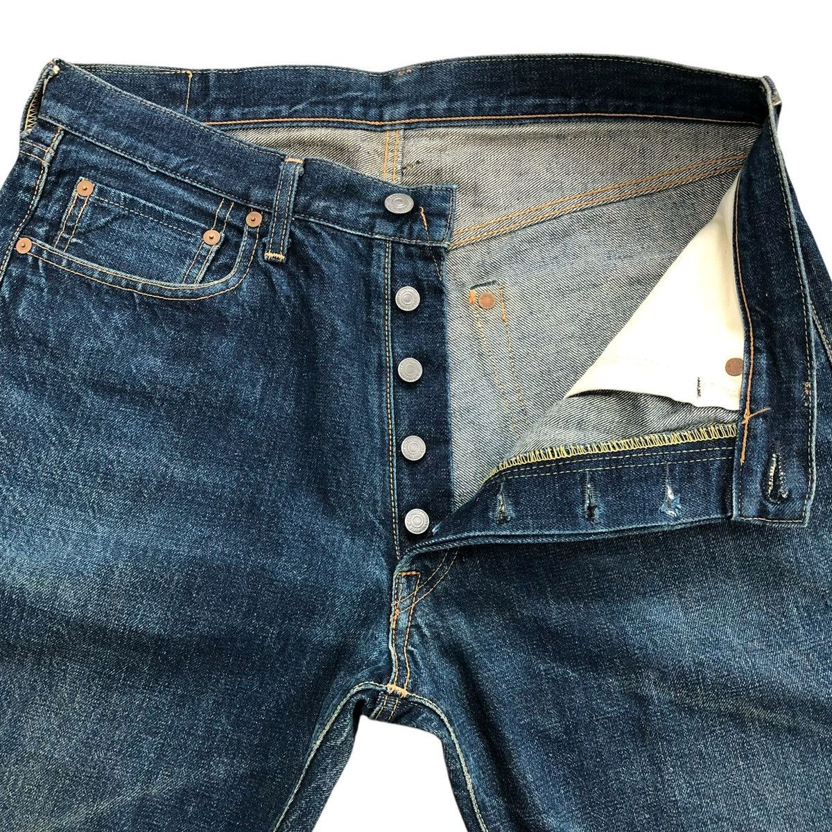 Japanese Brand Vintage Kapital Country Japan Black Washed Jeans Size US 34 / EU 50 - 6 Thumbnail