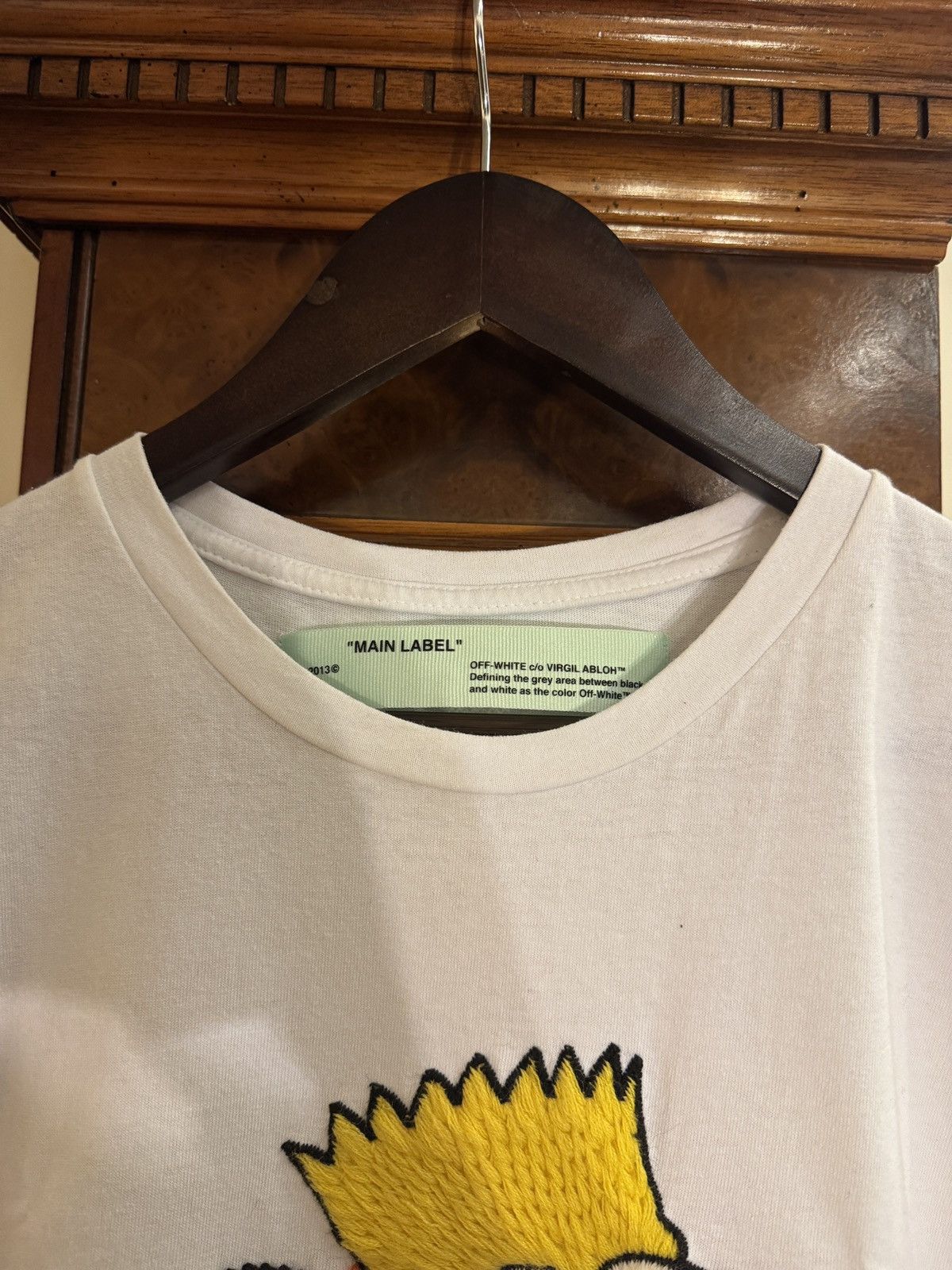 Off-White Off-White Bart Simpson Embroidered T-Shirt with Back Logo Size US S / EU 44-46 / 1 - 4 Thumbnail