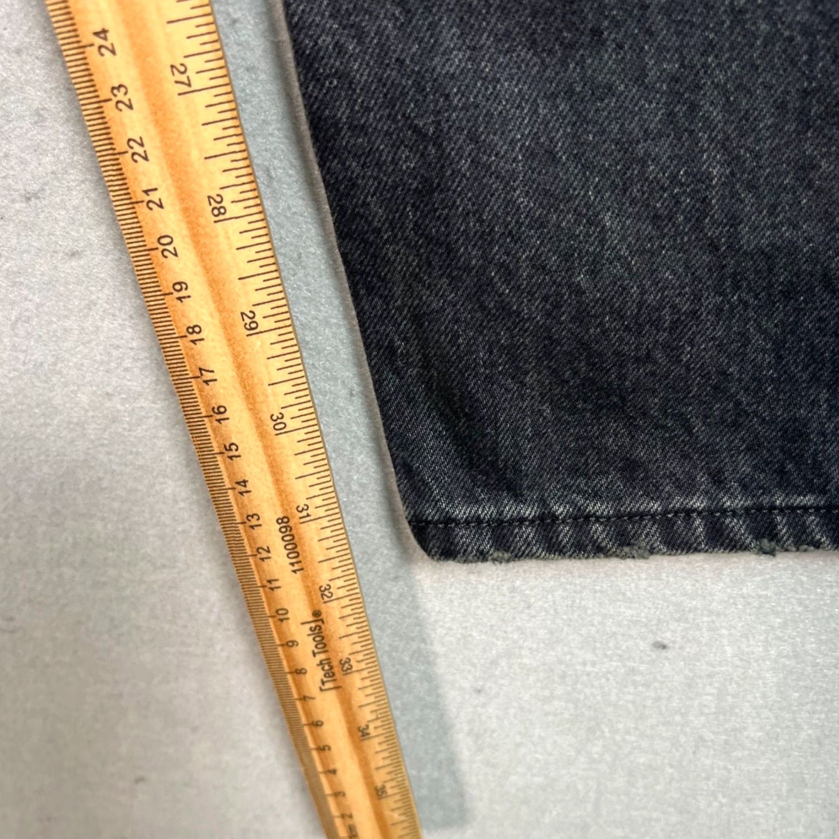 Edwin Edwin Womens 33 Black Jeans Straight Leg Denim Cotton 5-Pocket Modern Fit Womens Jeans Size 24" / US 00 / IT 34 - 7 Thumbnail