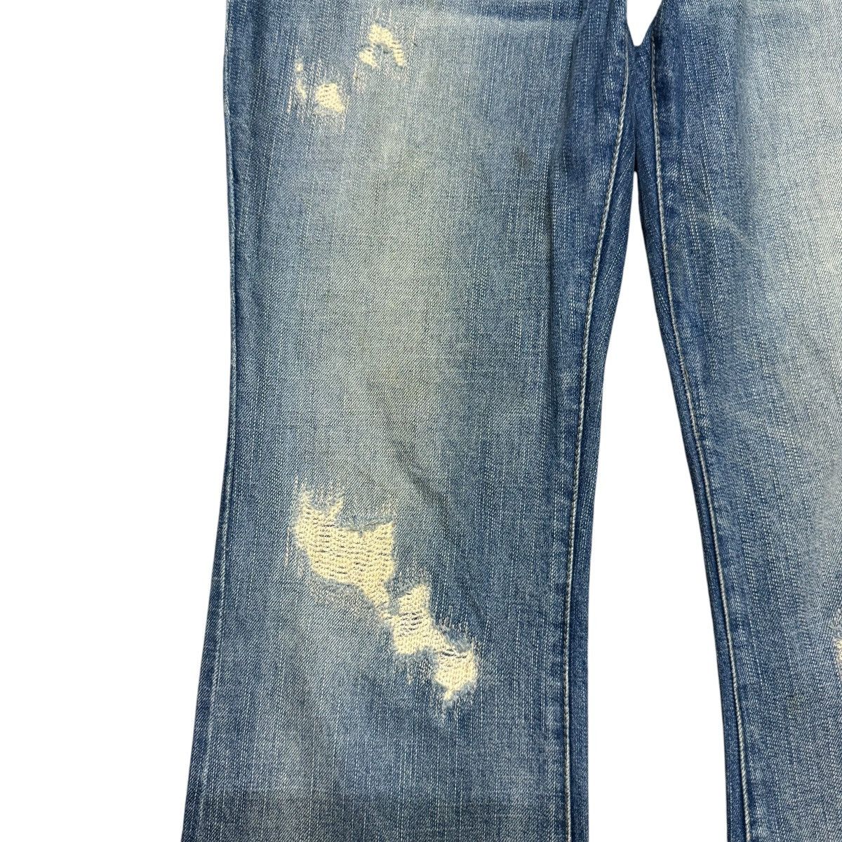 PPFM PPFM Repaired Denim Flare Jeans Size US 30 / EU 46 - 7 Thumbnail