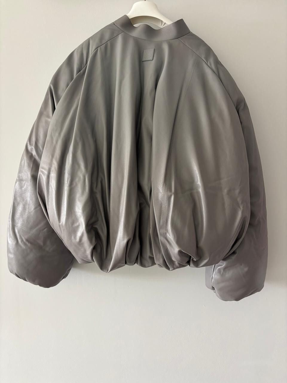 Loewe 🔥$7.8K VALUE🔥Loewe Grey Padded Leather Bomber Jacket Size US L / EU 52-54 / 3 - 6 Thumbnail