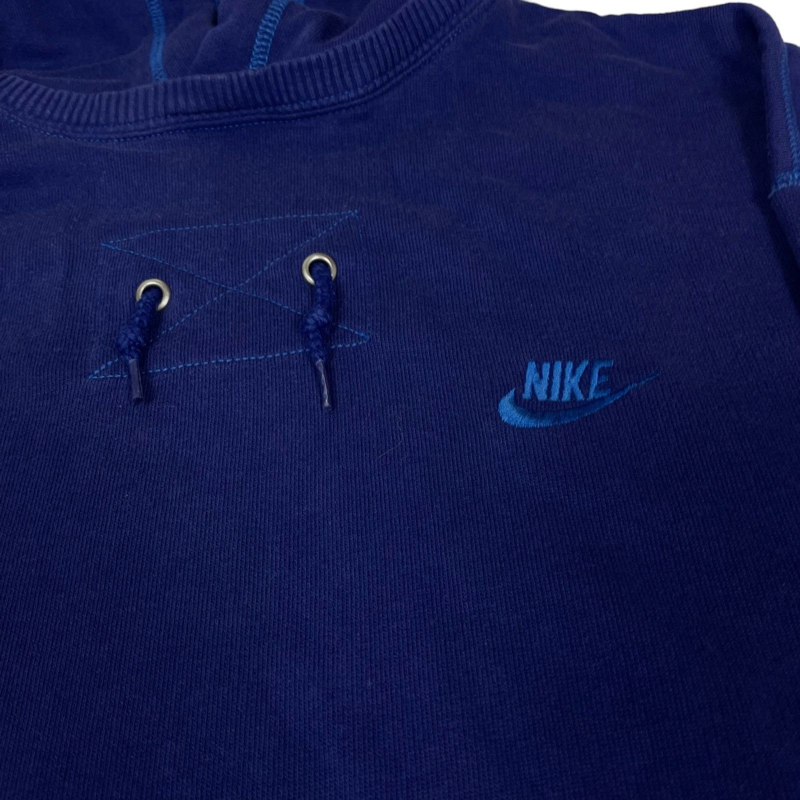 Nike × Vintage Nike Air Max Men Purple Cotton Swoosh Pullover Hoodie Medium Size US M / EU 48-50 / 2 - 3 Thumbnail