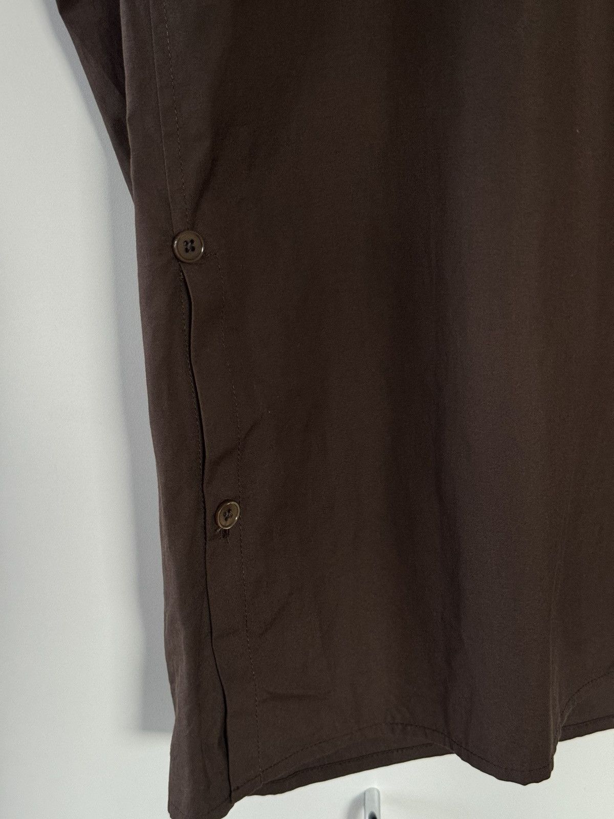 Lemaire Twisted Shirt in Brown Cotton 54 Size US XXL / EU 58 / 5 - 6 Thumbnail