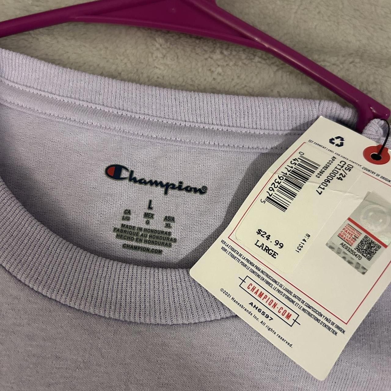 Champion Champion Men's Purple and White Tshirt Size US L / EU 52-54 / 3 - 4 Thumbnail