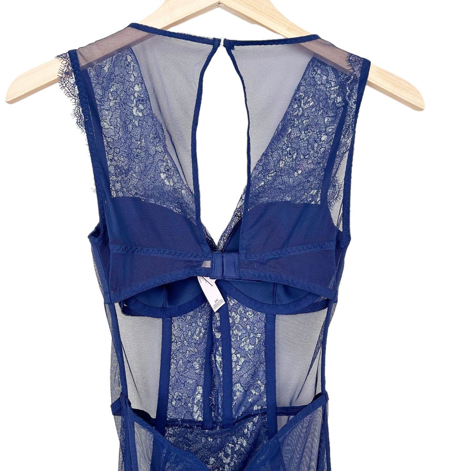 Victoria's Secret Victoria’s Secret Blue Silver Full Length Corset Garter 34C Size ONE SIZE - 7 Thumbnail