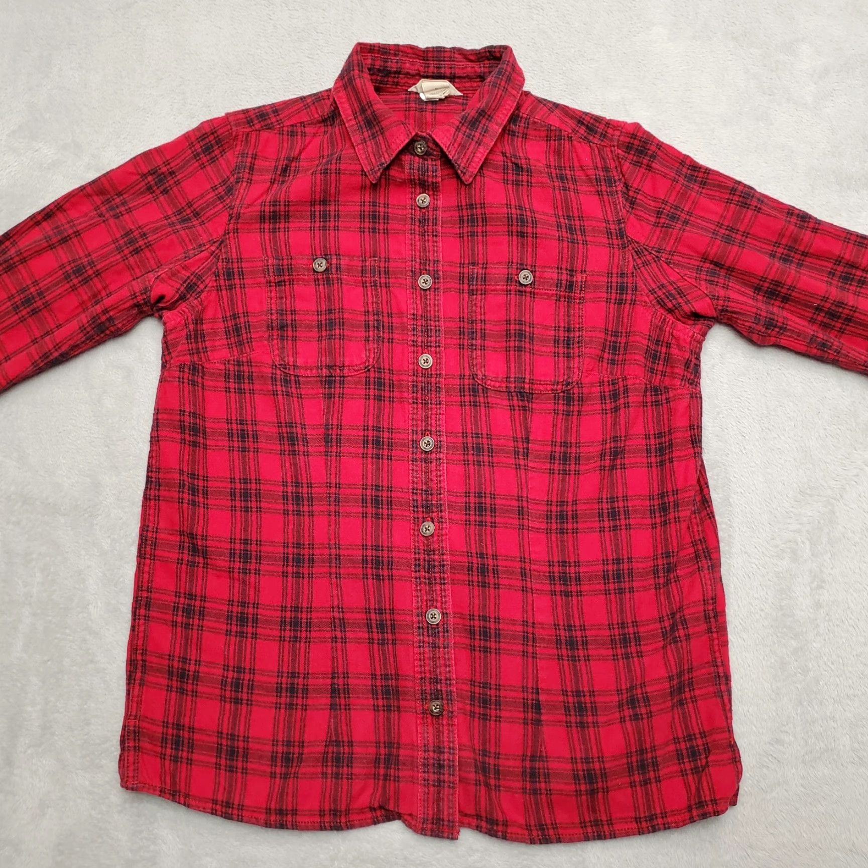 Vintage Duluth Trading Shirt Womens S Red Plaid Flannel Outdoors Casual Button Up Size S / US 4 / IT 40 - 6 Thumbnail