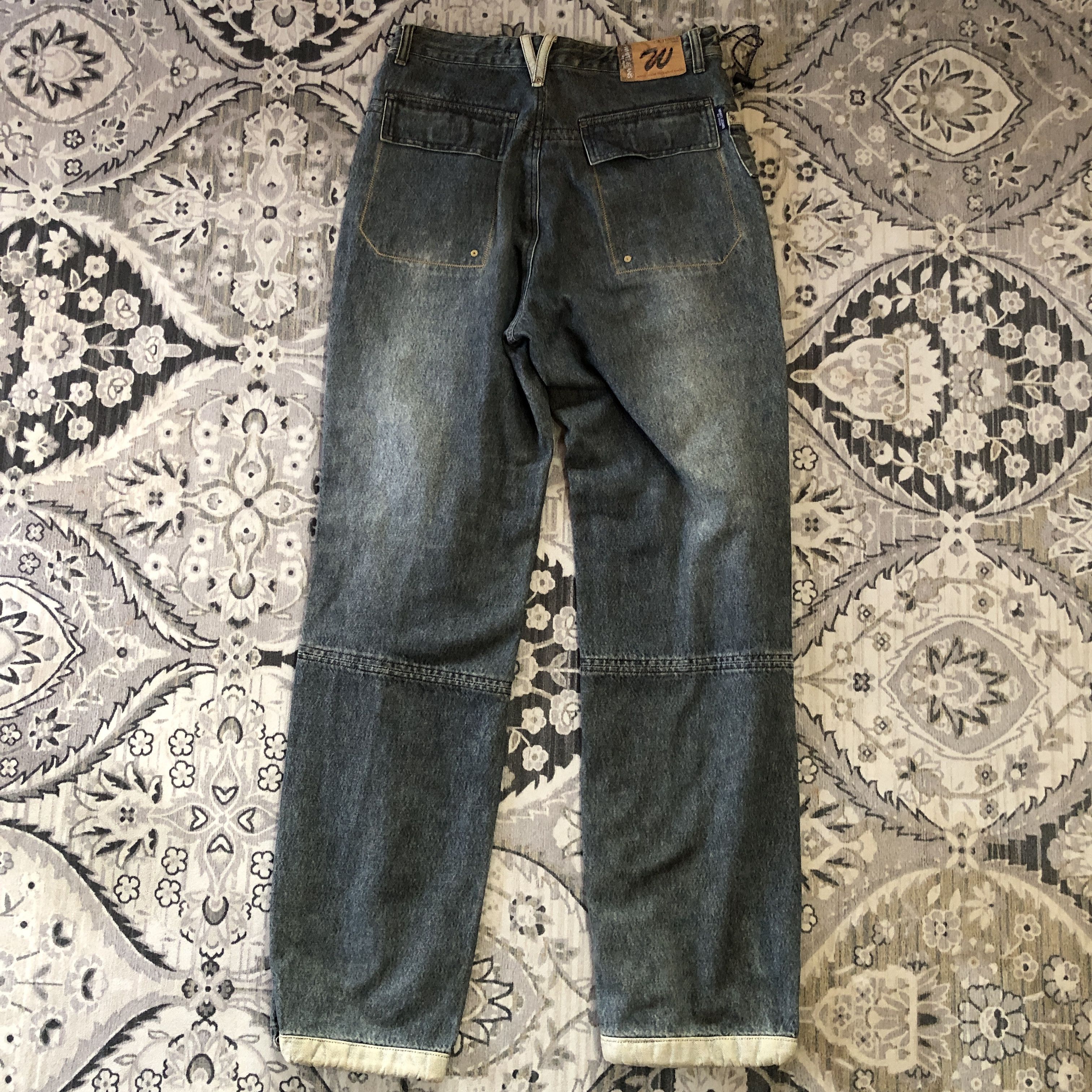 Japanese Brand Y2k White Jeans by Mcylo Baggy Denim Carpenter jeans Size US 30 / EU 46 - 7 Thumbnail