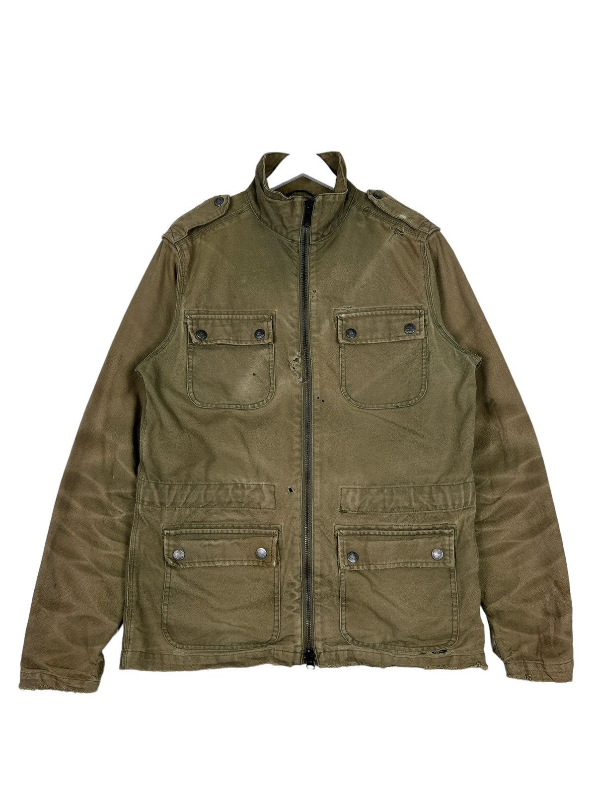 Carhartt 🔥 CARHARRT DYED FADED DISTRESSED WORKER JACKET Size US M / EU 48-50 / 2 - 2 Thumbnail