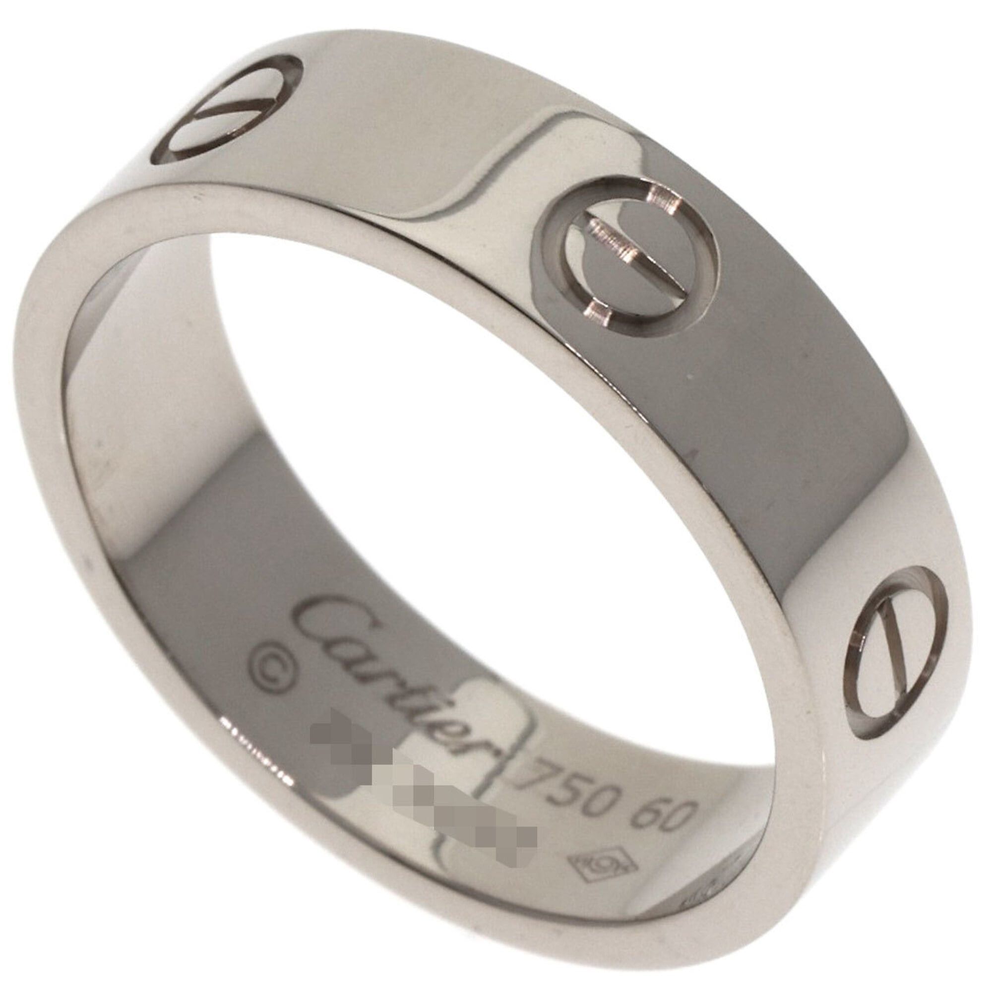 Cartier Cartier Love Ring #60, 18K White Gold, Unisex, CARTIER Size ONE SIZE - 1 Thumbnail