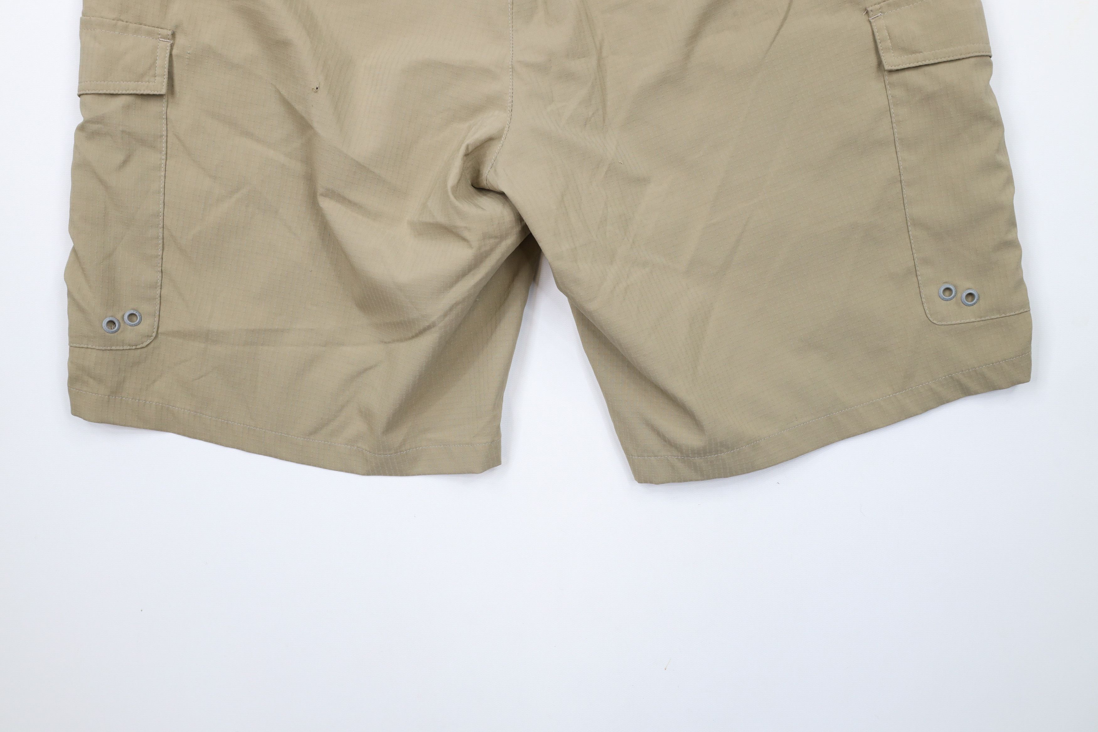 Under Armour × Vintage Under Armour Distressed Above Knee Cargo Shorts Beige Size US 34 / EU 50 - 13 Thumbnail