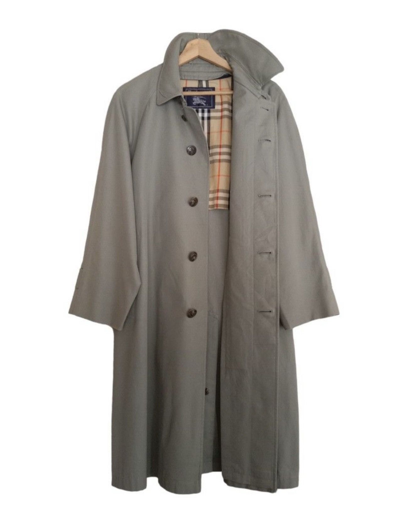 Burberry Vintage Burberry Trench Coat Nova Check Lining Japan Made Size US M / EU 48-50 / 2 - 9 Thumbnail