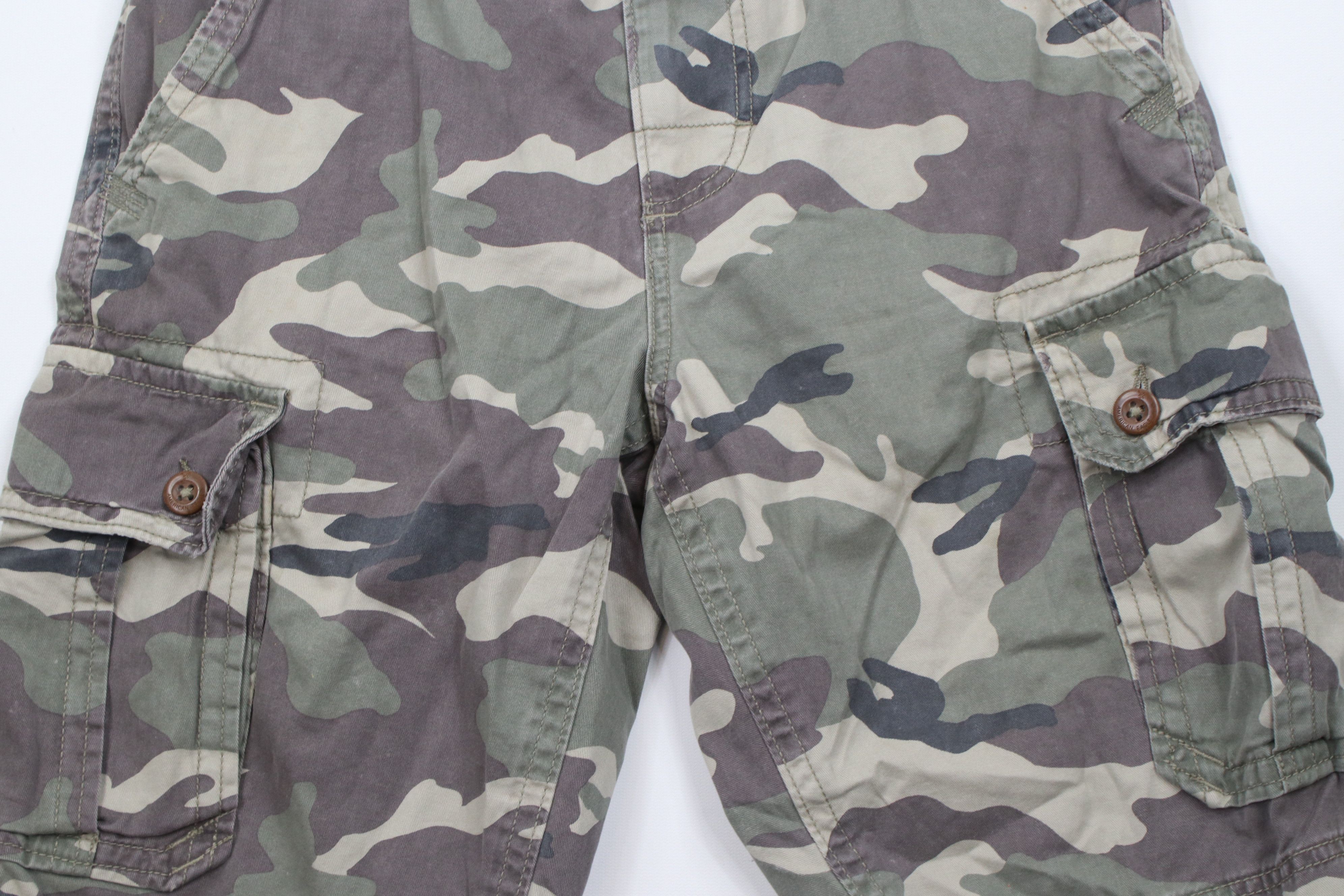 American Eagle Outfitters × Vintage Vintage Y2K American Eagle Outfitters Camouflage Shorts Size US 31 - 3 Thumbnail