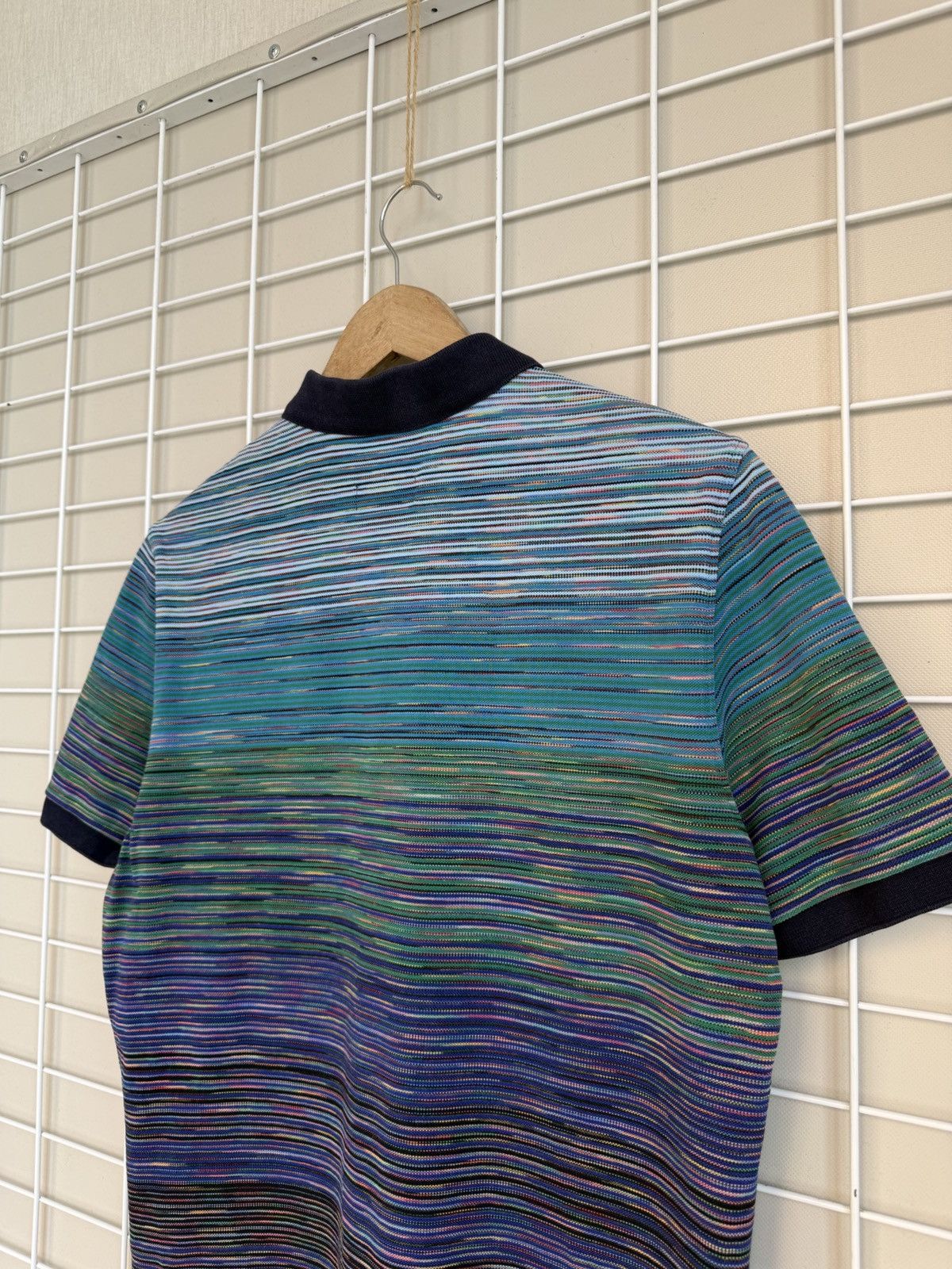 Missoni Missoni Space-Dyed Pique Polo Shirt Mens Size M Slub Size US M / EU 48-50 / 2 - 7 Thumbnail