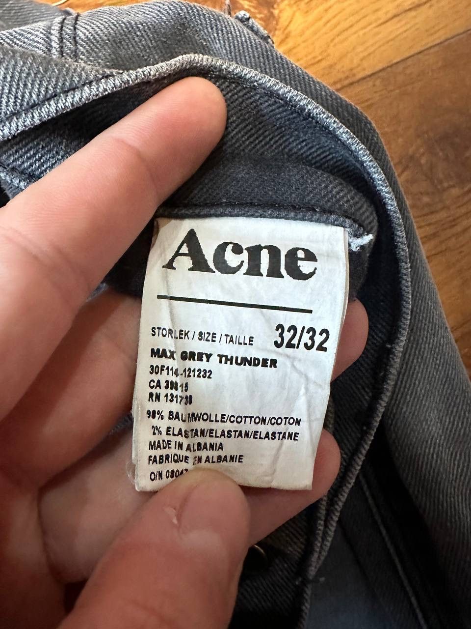 Acne Studios Acne Pants size 32/32 Max Grey Thunder Size US 32 / EU 48 - 8 Thumbnail