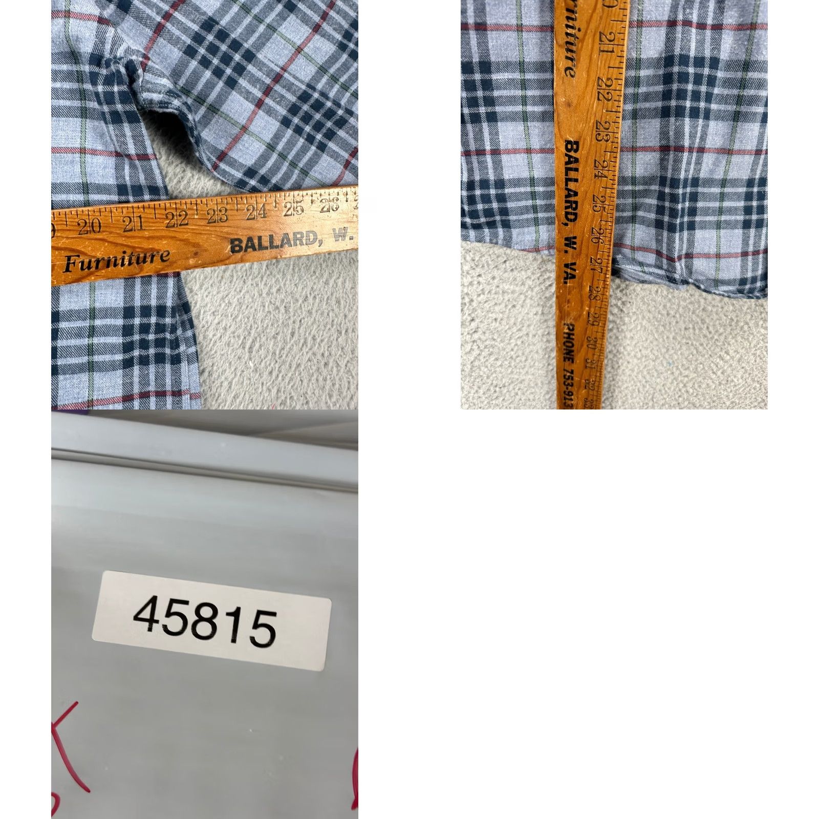 Southern Tide VINTAGE? No. Southern Tide Flannel Shirt Men M Grey Plaid Snap Button A1 Size US M / EU 48-50 / 2 - 9 Thumbnail
