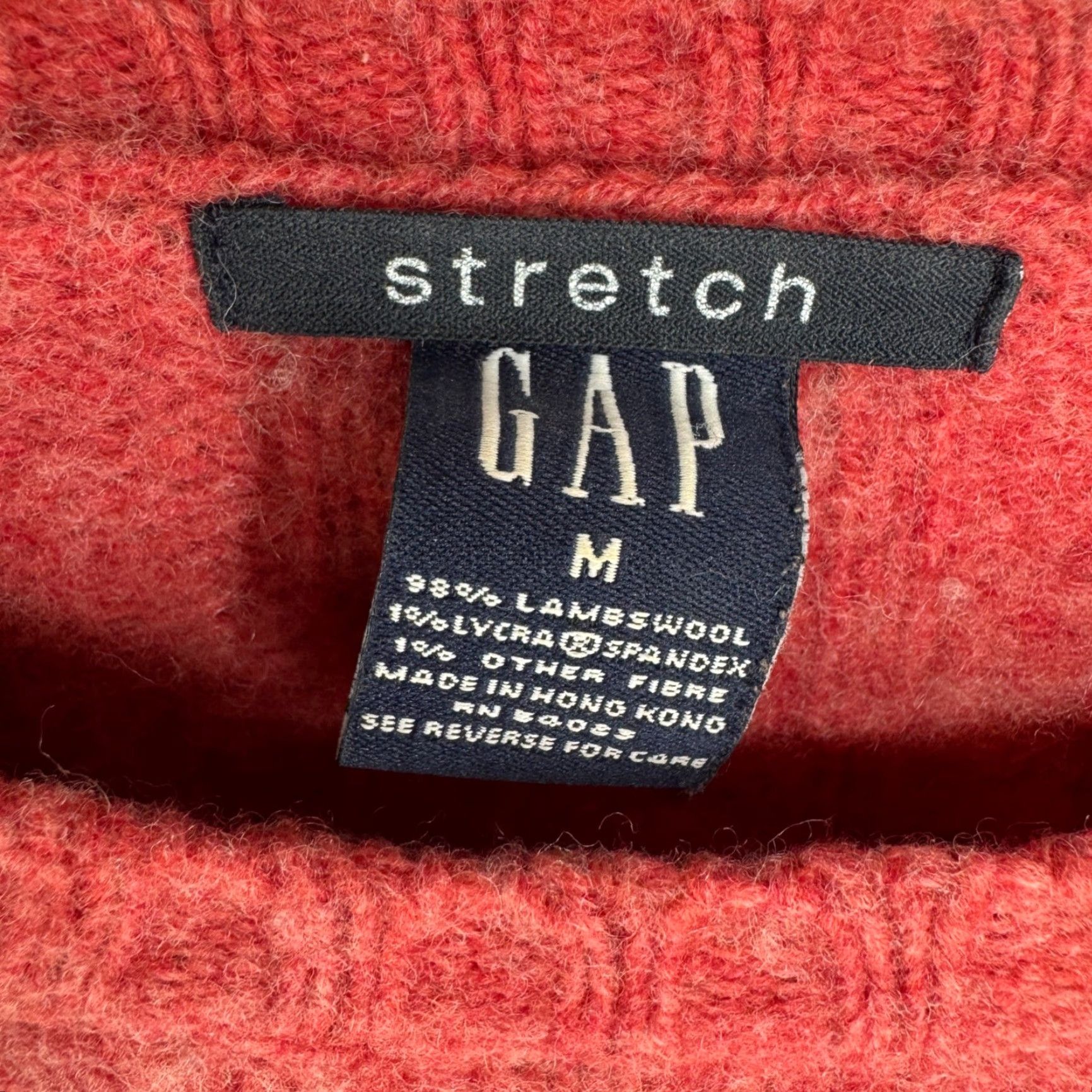 Gap Vtg Gap Womens Fisherman Lambswool Cable Knit Sweater Medium Crew Neck Chunky Size M / US 6-8 / IT 42-44 - 3 Thumbnail