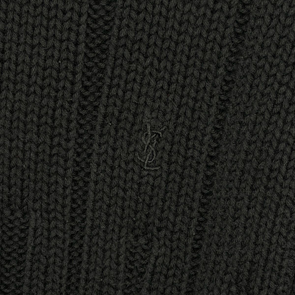 Yves Saint Laurent Thick YSL Sweater Turtleneck Black Yves Saint Vintage Paris Size US L / EU 52-54 / 3 - 7 Thumbnail