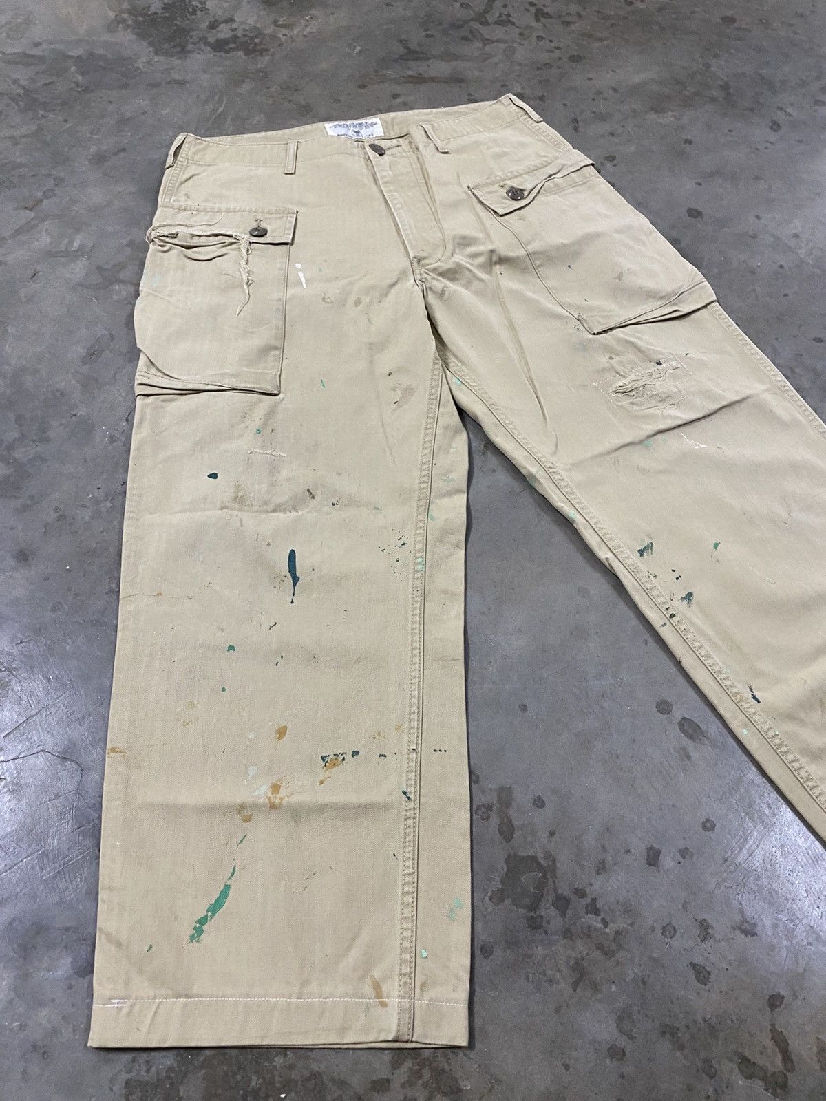 Avirex Avirex Monkey Pant Workwear Distressed @314 Size US 32 / EU 48 - 8 Thumbnail