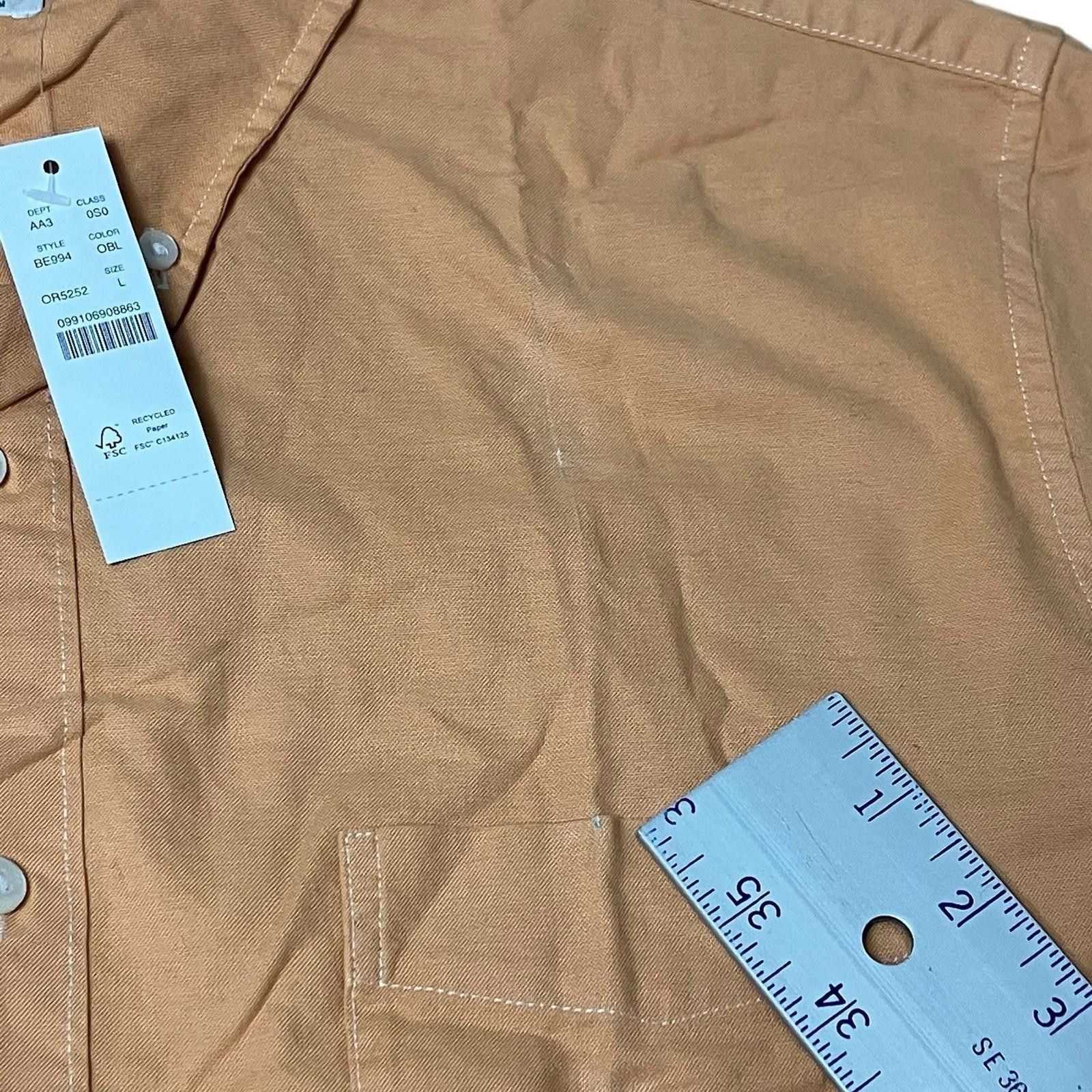 J.Crew J Crew Shirt Mens L Orange Button Down Oxford Broken In Size US L / EU 52-54 / 3 - 10 Thumbnail