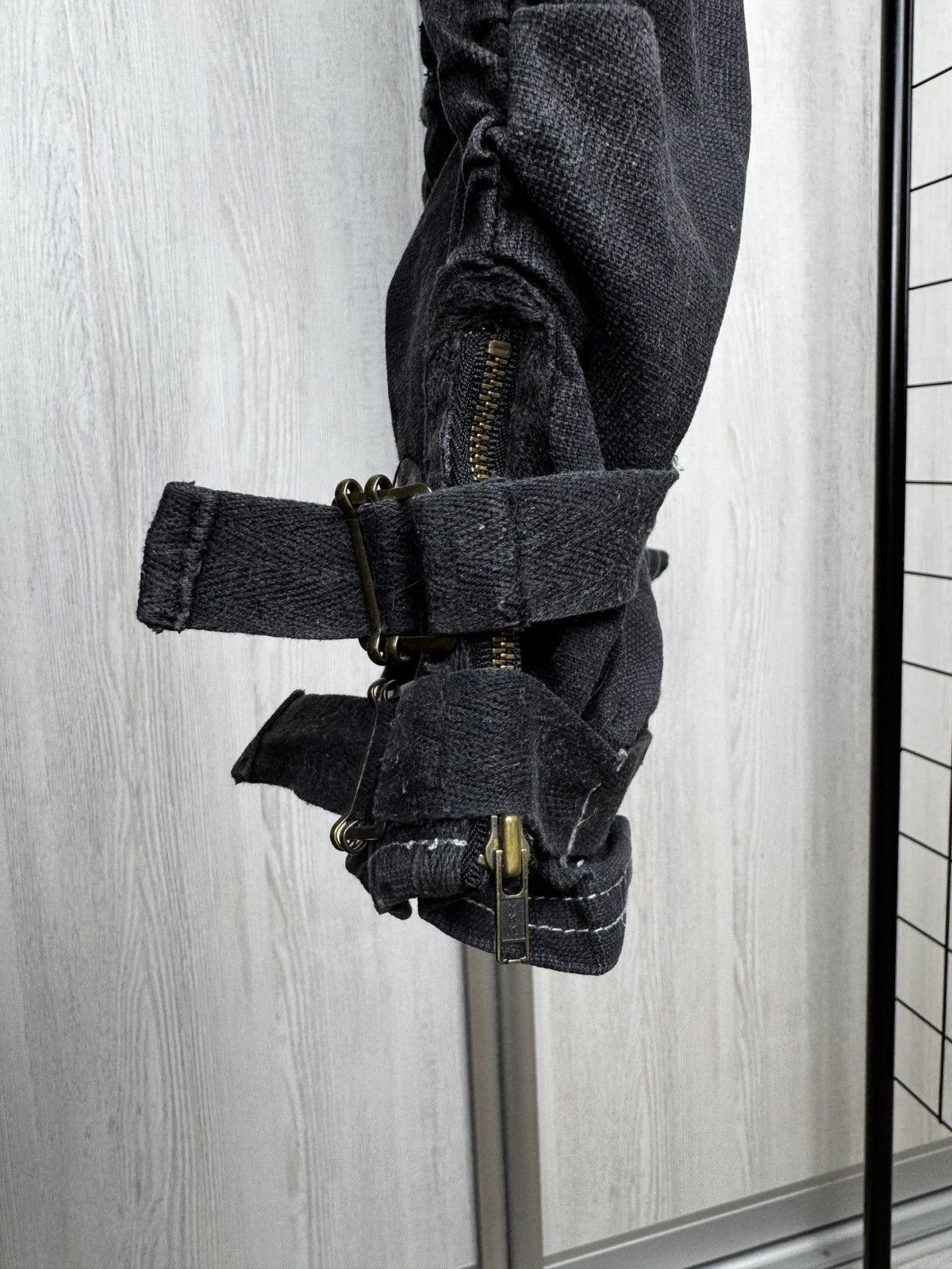 If Six Was Nine R867 y2k Avant Garde bondage style assymetrical pants cargo Size 32" / US 10 / IT 46 - 5 Thumbnail