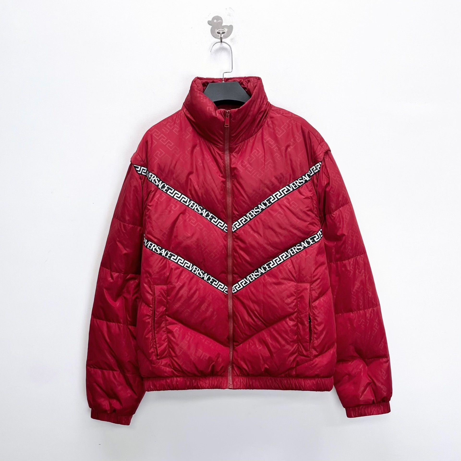 Versace Versace Greek Key Logo Detachable Sleeve Down Jacket Size US M / EU 48-50 / 2 - 1 Thumbnail