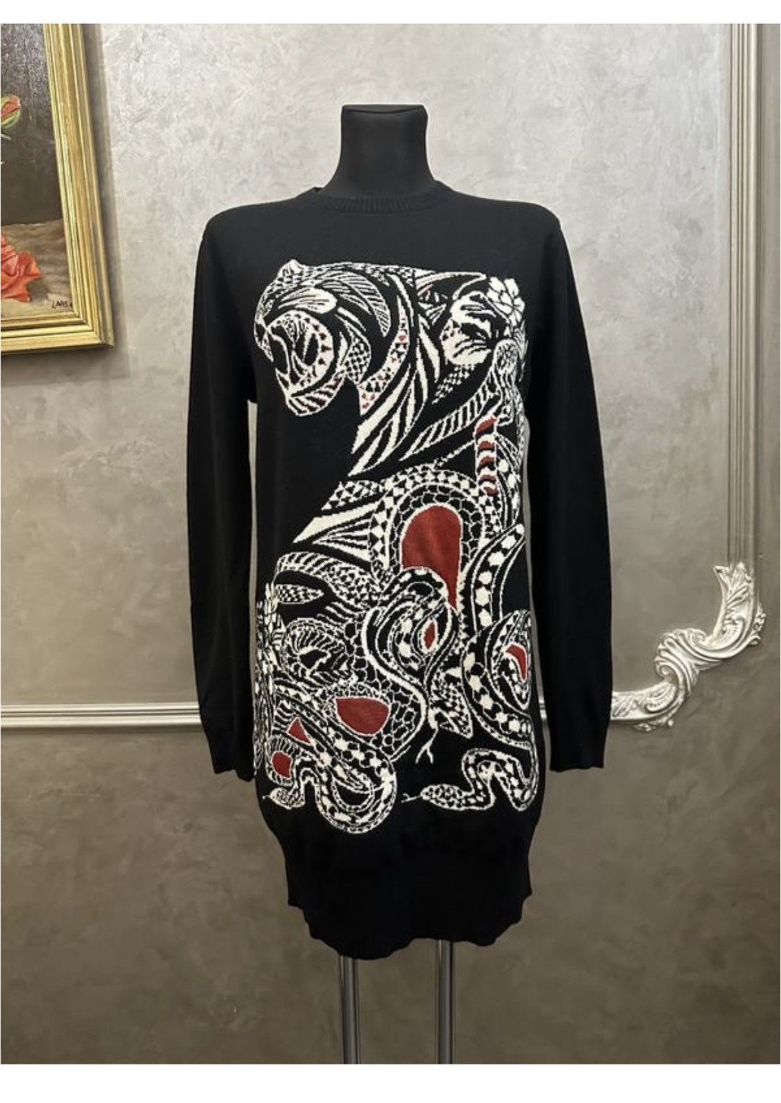Roberto Cavalli Roberto Cavalli silk cashmere dress Size M / US 6-8 / IT 42-44 - 1 Thumbnail