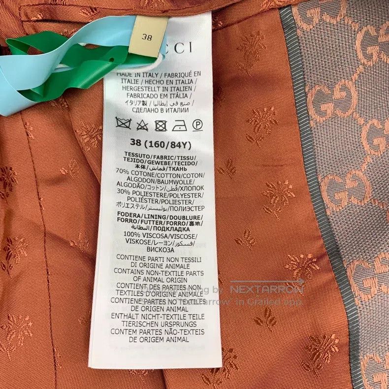 Gucci Gucci 23 light pink logo jacquard full print cotton lapel Size XS / US 0-2 / IT 36-38 - 7 Thumbnail
