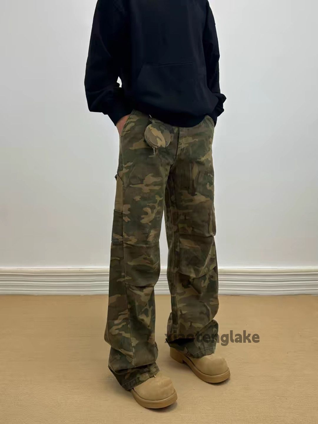 Designer × Japanese Brand × Vintage utility washed faded cleanfit camo military cargo pants Size US 32 / EU 48 - 5 Thumbnail