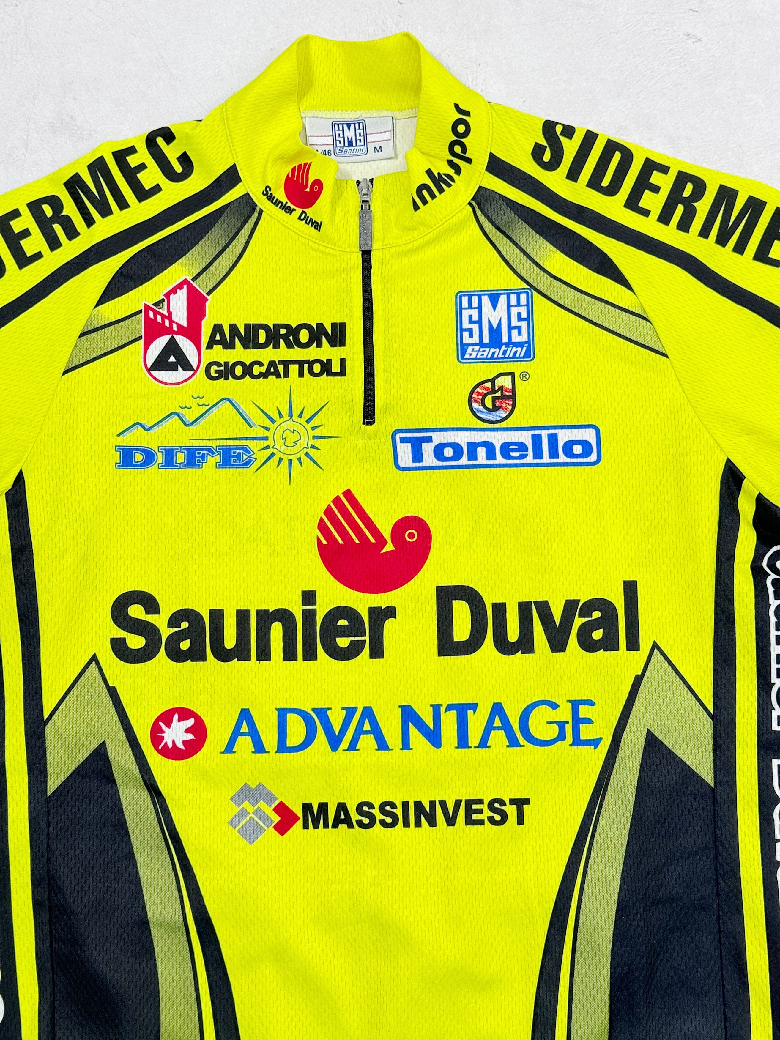 Vintage Vintage Santini Saunier Duval Cycling Jersey Sidermec Size US M / EU 48-50 / 2 - 3 Thumbnail