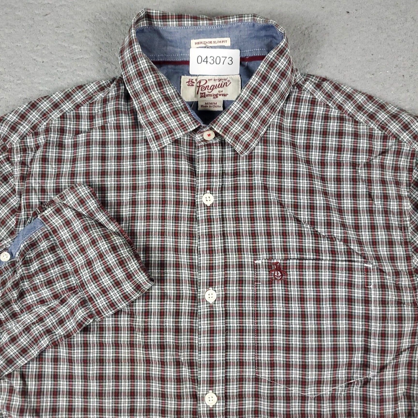 Original Penguin Original Penguin Plaid Button-Up Shirt Mens Medium Red Long Sleeve Size US M / EU 48-50 / 2 - 2 Thumbnail