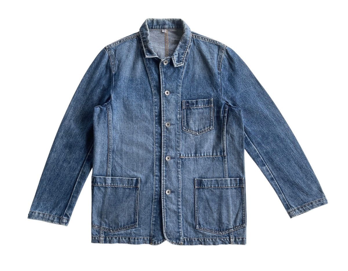 Japanese Brand Uniqlo Denim Workers Jacket Size US M / EU 48-50 / 2 - 3 Thumbnail