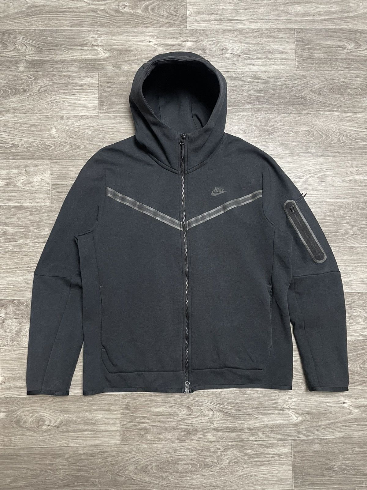 Nike Tech Fleece Black Zip-Up Hoodie