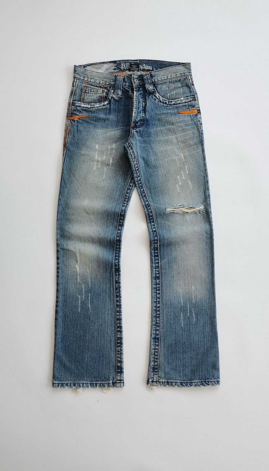 Beauty Beast BB London Embroidered Distressed Jeans Size US 29 - 1 Thumbnail