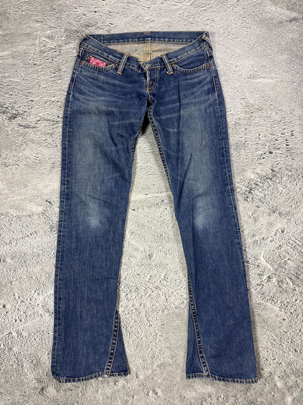 Evisu Evisu Donna jeans bootcut zip pockets white vintage Size 29" - 6 Thumbnail