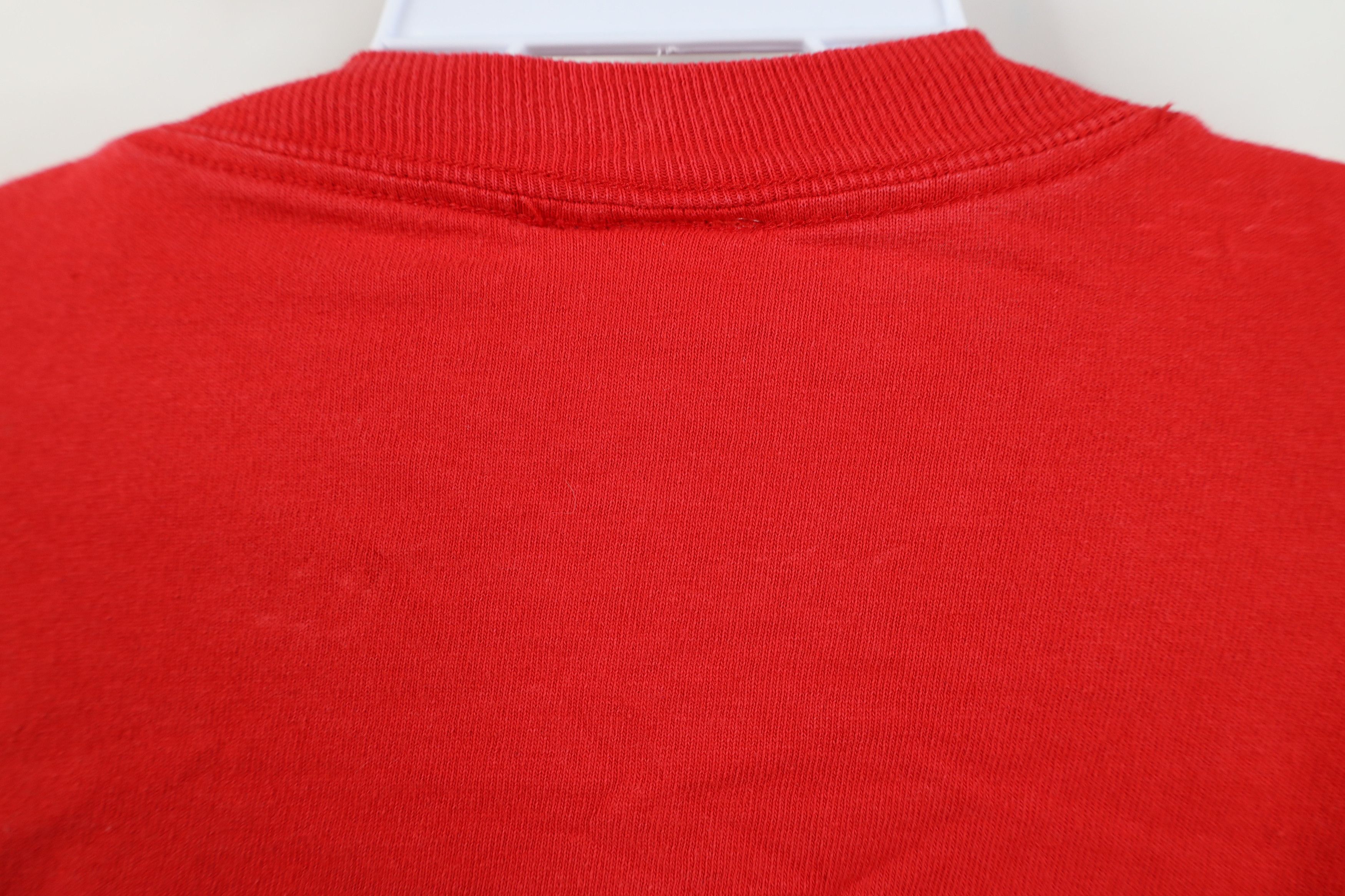 Disney Vintage 90s Y2K Disney Spell Long Sleeve T-Shirt Red Cotton Size XL / US 12-14 / IT 48-50 - 9 Thumbnail