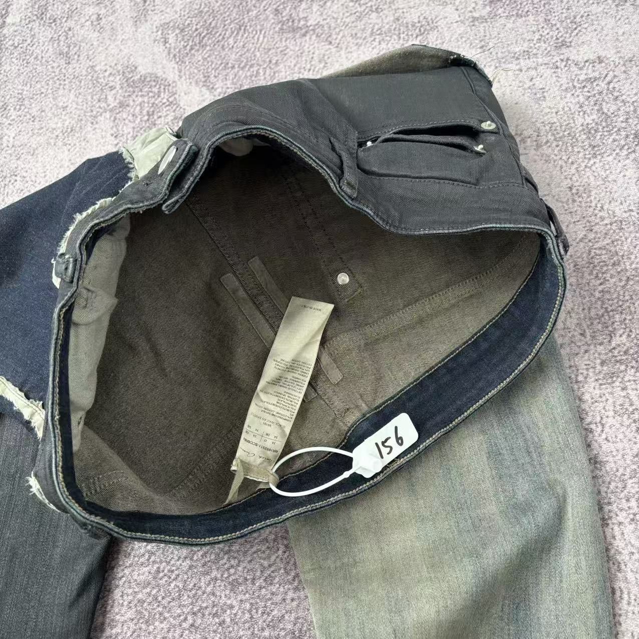 Rick Owens Rick Owens Waxed Tyrone Cut Reconstructed Denim “SAMPLE” Size US 34 / EU 50 - 5 Thumbnail