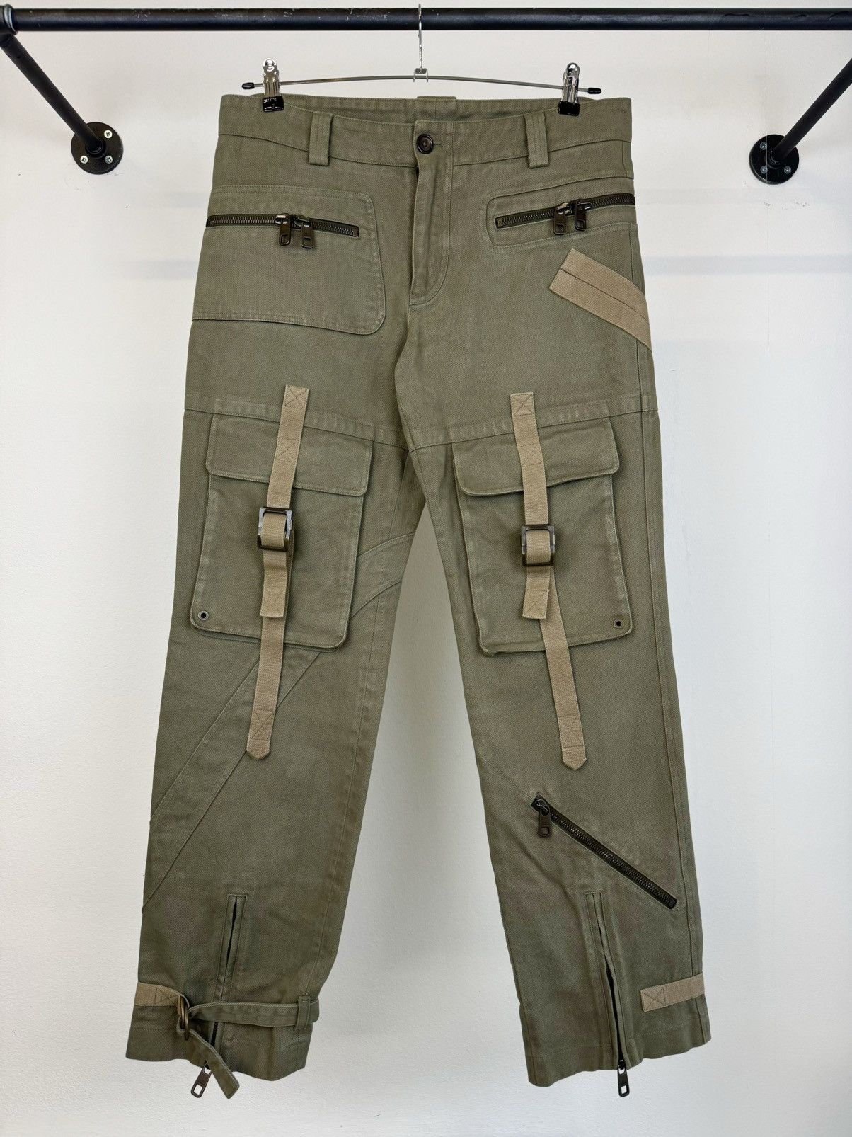 Dolce & Gabbana 2003 Bondage cargo pants runway archive military parachute  | Grailed