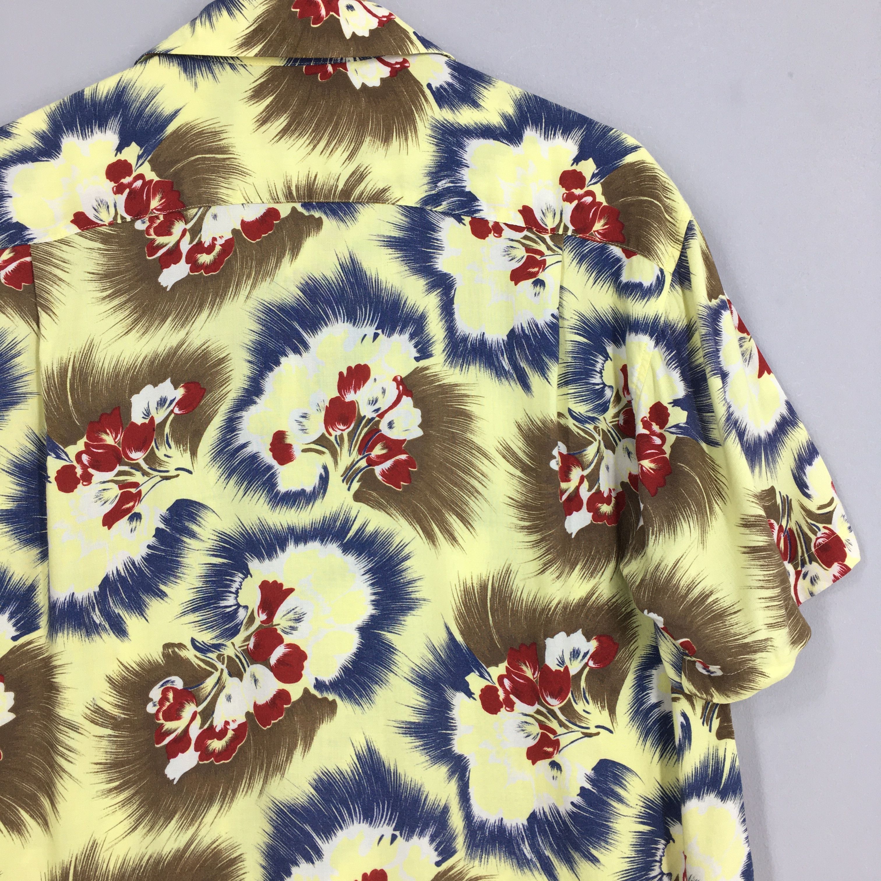 Vintage Vintage Tom Short Hawaiian Flower Rayon Shirt Medium Size US M / EU 48-50 / 2 - 8 Thumbnail