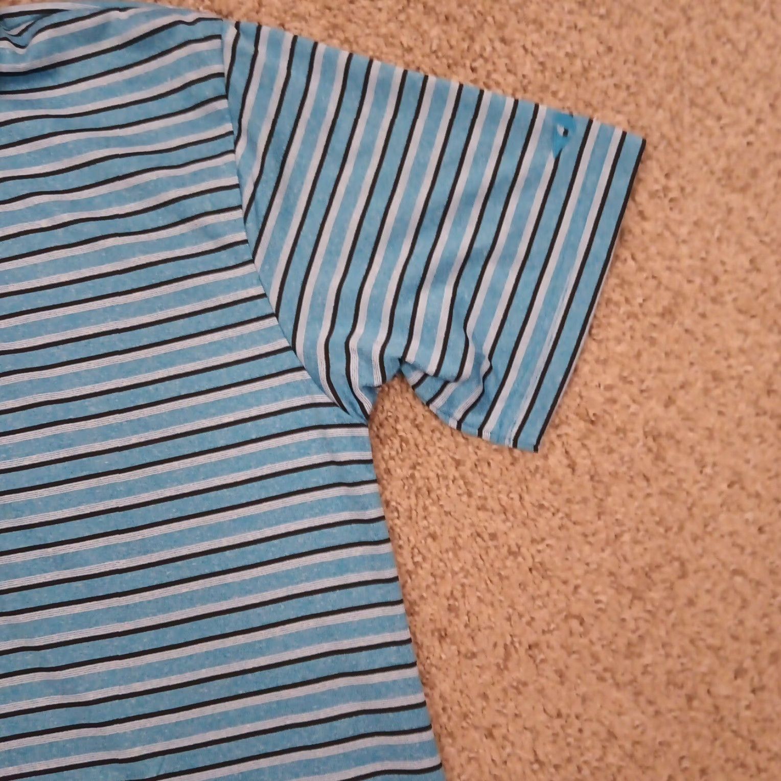 Vintage Grand Slam Polo Shirt Mens Small Blue Striped Short Sleeve Polyester Polo Shirt Mens S Blue Striped Short Sleeve Polyester Size US S / EU 44-46 / 1 - 4 Thumbnail