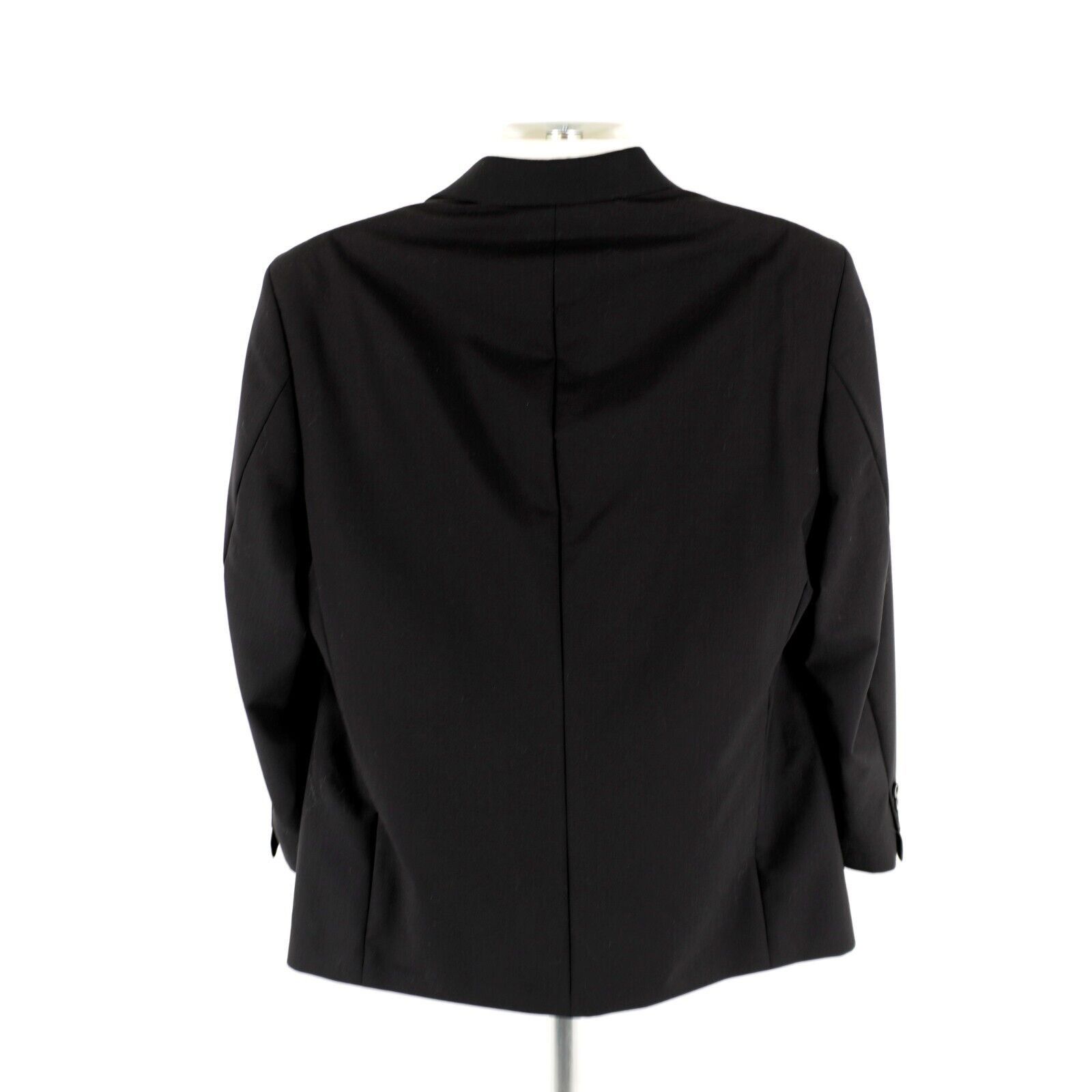Other DAMAGED Cezani Wool Black 3 Button Blazer 42R Tiny Holes On Size 42R - 7 Thumbnail