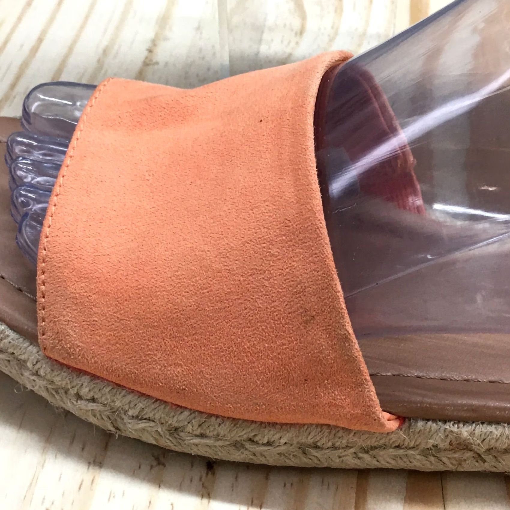 Vintage Universal Thread Sandals Womens 10 Maren Slip On Espadrille Slide Orange Sandal Size US 10 / IT 40 - 3 Thumbnail