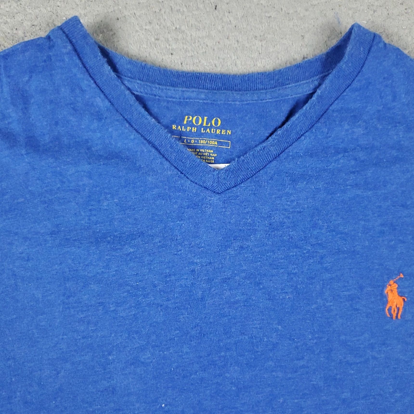 Ralph Lauren Ralph Lauren T Shirt Mens Large Blue Pony Short Sleeve Crew Neck Cotton Casual Logo Size US L / EU 52-54 / 3 - 3 Thumbnail