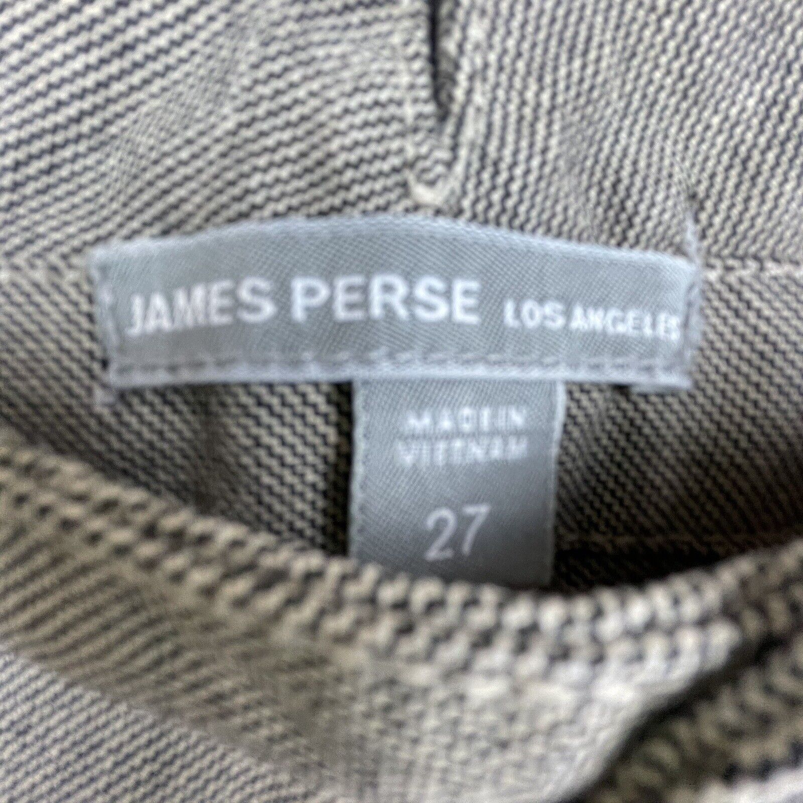 James Perse James Perse Pants Womens 27 Tan Tweed Twill Straight Career Size 27" / US 4 / IT 40 - 3 Thumbnail