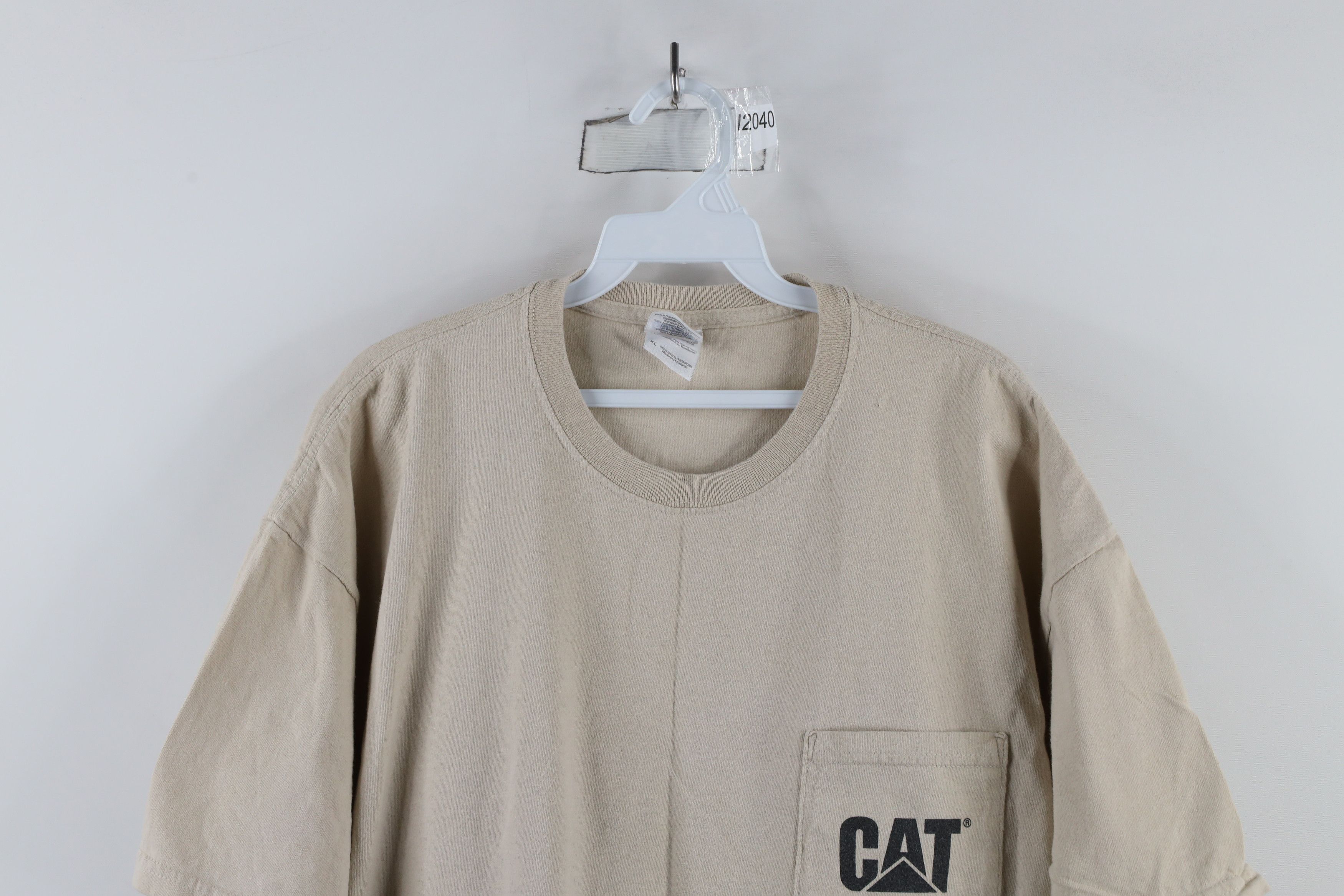 Vintage Vintage Y2K Cat Caterpillar National Show T-Shirt Beige Size US XL / EU 56 / 4 - 2 Thumbnail