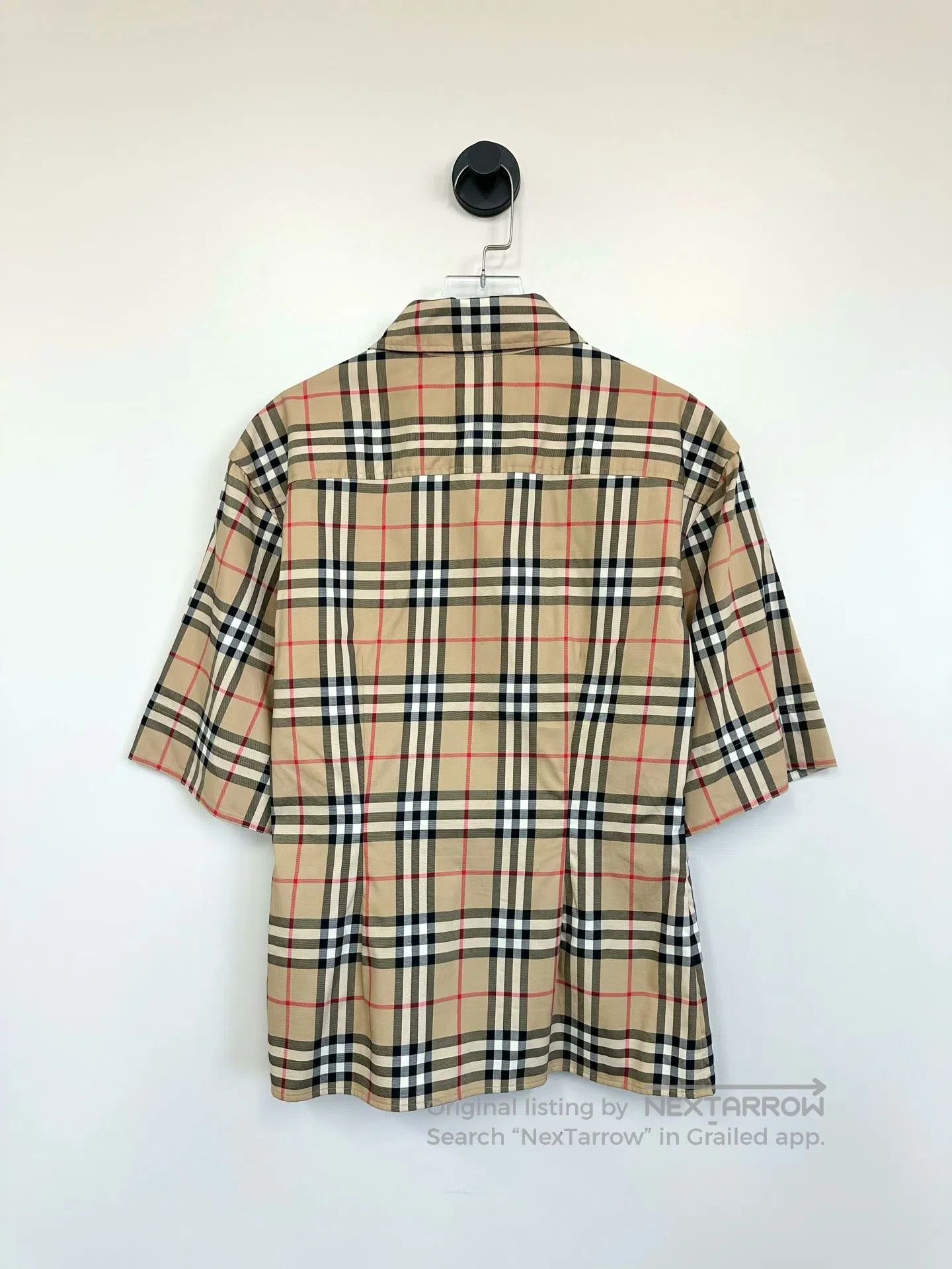 Burberry Burberry Khaki Classic Plaid Hidden Button Short-sleeve Sh Size XXS / US 00 / IT 34 - 2 Thumbnail