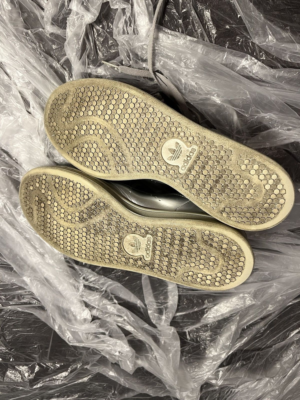 Adidas × Designer × Raf Simons Adidas x Raf Simons Stan Smith (Metallic Silver) Size US 8 / EU 41 - 3 Thumbnail
