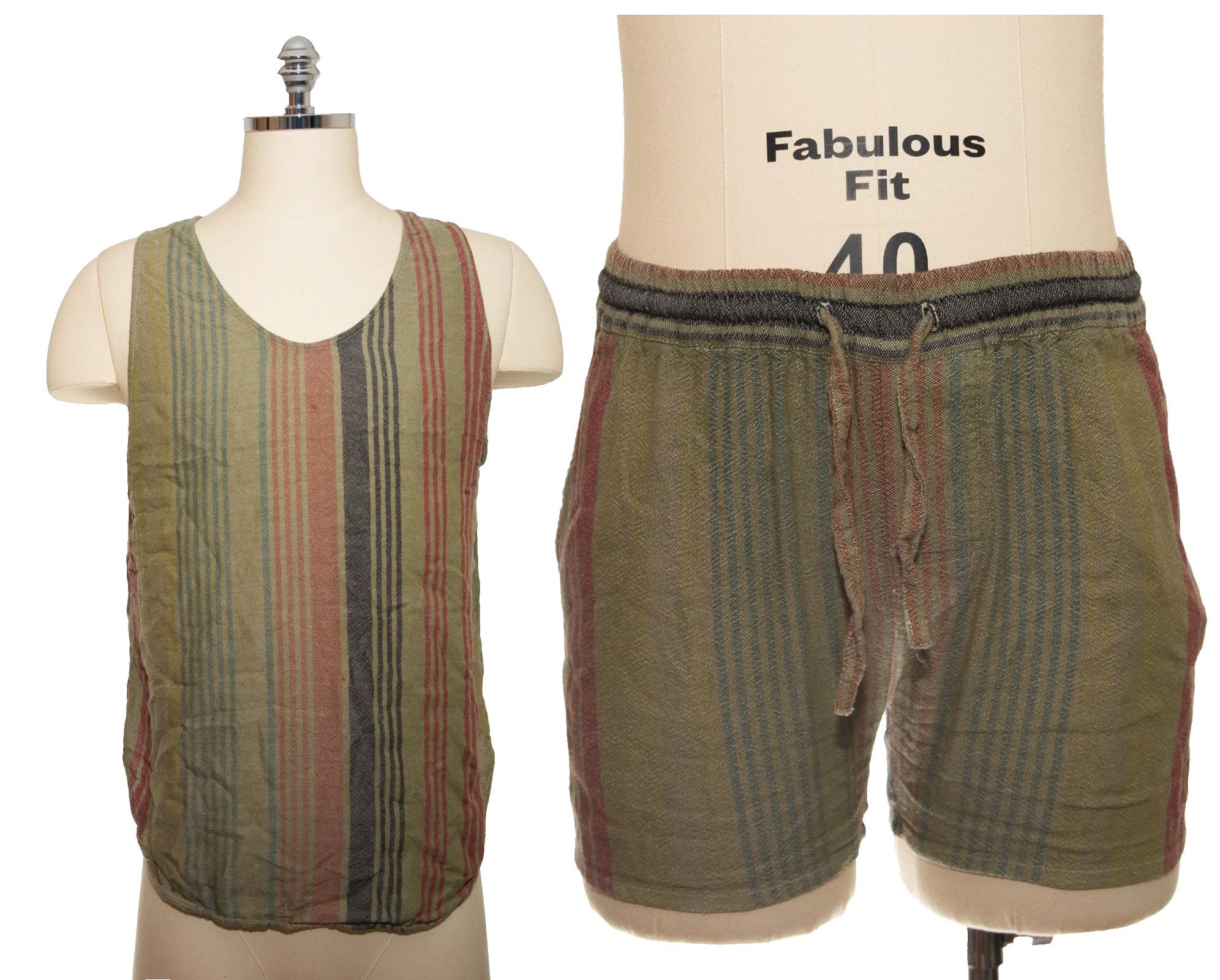 Other Textured Star Green Shirt+Shorts Size US 32 / EU 48 - 1 Thumbnail